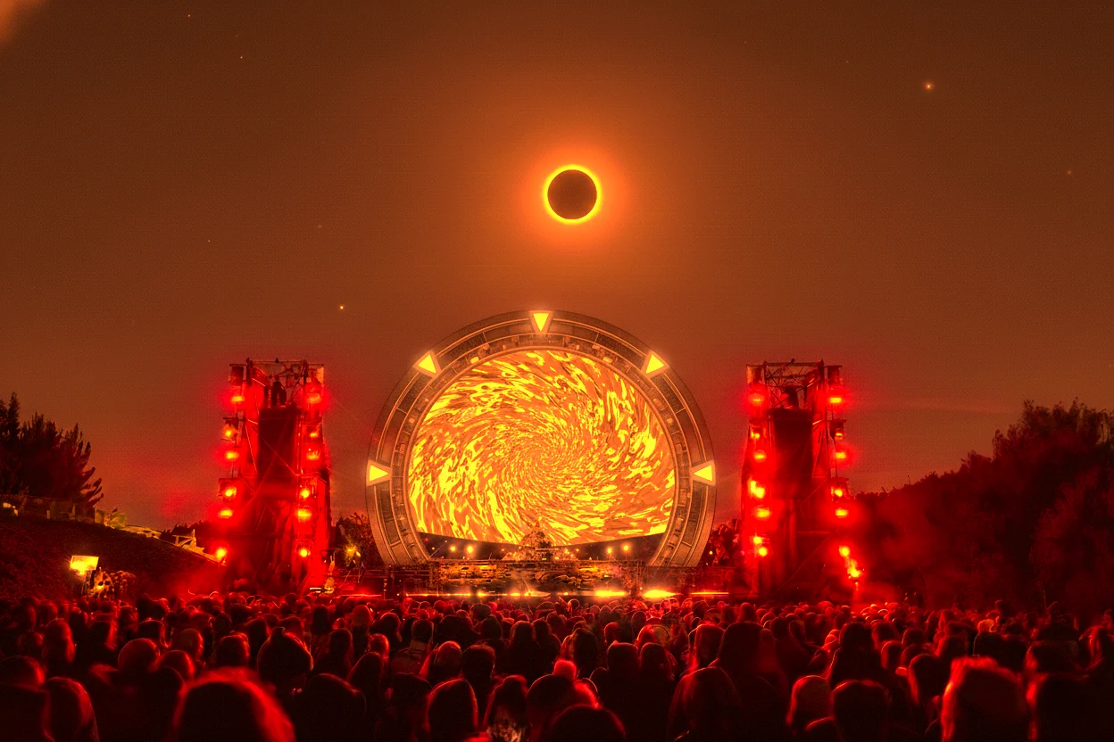Eclipse stage mockup